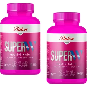 Süper-W Multivitamin Kapsül 585 Mg 60 Kapsül x 2 Adet