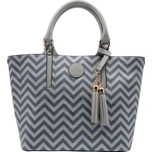Emma El ve Omuz Çantası Gri Zikzak