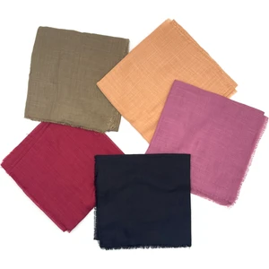 Naz İpek Flamlı 5'li Paket Pamuklu Yazma Eşarp 100X100CM