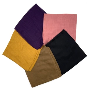 Naz İpek Flamlı 5'li Paket Pamuklu Yazma Eşarp 100X100CM