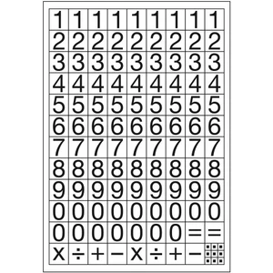 STC-504 Rakam Etiketi 10MM Regular 2 Li Paket