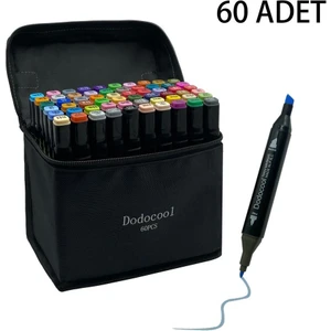 Dodocool 60’li Çift Uçlu Touch Marker Art Tasarım Kalem Seti Ithal Ürün