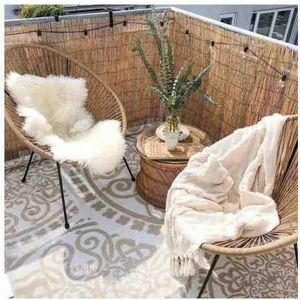70 CM.X2M. Kamış Hasır Balkon Çiti Duvar Çiti