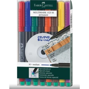 Asetat Kalemi 8 Renk 1.0 mm 1 Paket CD Kalemi M Keçe Uçlu Kalem Silinmez Renkli Permanent Kalem