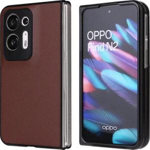 Oppo Find N2 5g Telefon Geri Kapak Bırak-Kötü Pu Deri + Koruyucu Cep Telefon Kılıfı (Yurt Dışından)