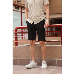 Inpool Erkek  Nakış Detay Düz Bermuda & Şort INP185