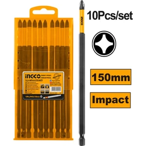 Endüstriyel 10'lu Darbeli Uzun Yıldız Tornavida Ucu Seti 150MM TYC00325760400