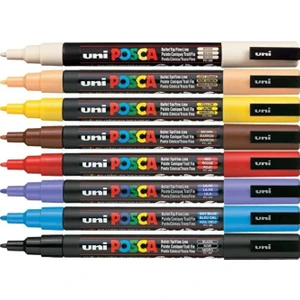 Posca Su Bazlı Marker Pc-3m 8'li - Toprak Renkler