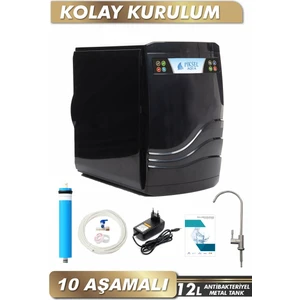 Piksel Aqua 10 Aşamalı Pompalı Mineralli Çelik Tanklı Su Arıtma Cihazı