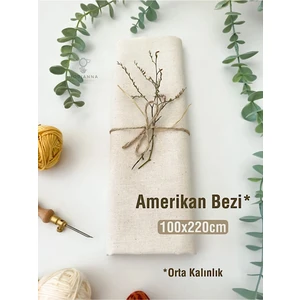 Amerikan Bezi - Punch Nakış, Dikiş Kumaşı (100X220CM, Orta Kalınlık)