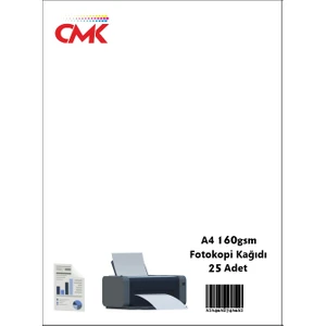 A4 Gramajlı Fotokopi Kağıdı 160GR 25 Adet