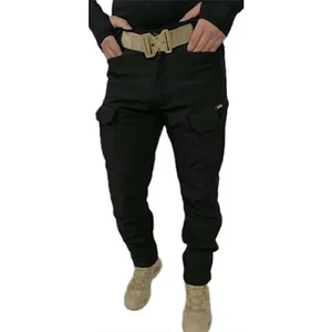 Astüm Askeri Malzeme Softshell Kumaş Su Geçirmez Pantolon Siyah