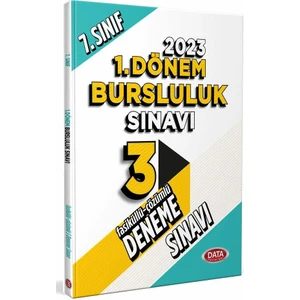Data Yayınları 7. Sınıf 1. Dönem Bursluluk Sınavı Tamamı Çözümlü 3 Fasikül Deneme Sınavı