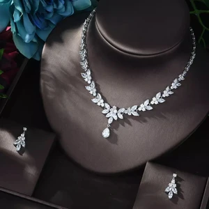 Grace min Zirkon Taşlı Takı Seti Kolye Küpe Hediye Set Düğün Takı Seti