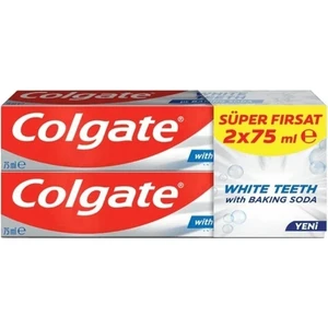 White Teeth With Bakıng Soda 2*75 ml Diş Macunu x 3 Adet