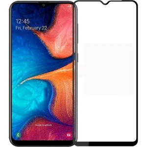 Samsung Galaxy A10 ile Uyumlu Şeffaf Ekranı Tam Kaplayan 5d Cam Kırılmaz Cam Ekran Koruyucu