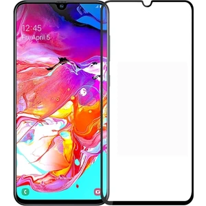 Samsung Galaxy A70 ile Uyumlu Şeffaf Ekranı Tam Kaplayan 5d Cam Kırılmaz Cam Ekran Koruyucu