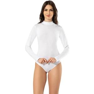 Hepsine Rakip Kadın Uzun Kol Balıkçıyaka Çıtçıtlı Pamuk Body Bayan Atlet