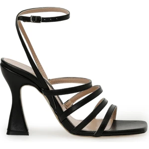Nine West Tulle 3fx Siyah Kadın Topuklu Sandalet