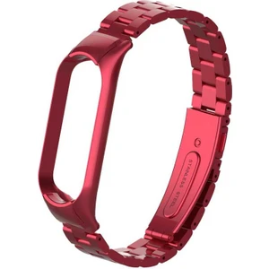 Heptek İletişim Xiaomi Mi Band 5 ve Mi Band 6 Metal Kordon Paslanmaz Çelik Baklalı Tasarım (Krd-04)