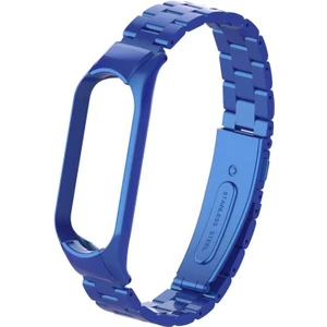 Heptek İletişim Xiaomi Mi Band 5 ve Mi Band 6 Metal Kordon Paslanmaz Çelik Baklalı Tasarım (Krd-04)