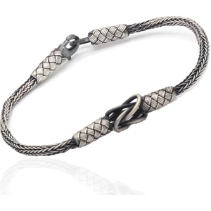 Midyat Nurtaş Gümüş El Işi 1000 Ayar Kazaziye Gümüş Bileklik 201022308