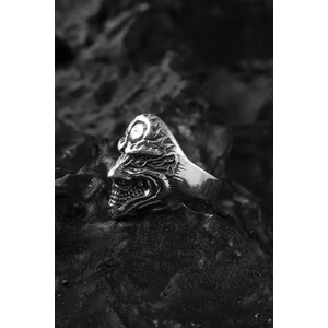 İpek Silver 925 Ayar Gümüş Maskeli Kuru Kafa Motifliyüzük