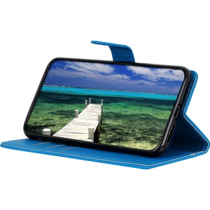 Samsung Galaxy M14 5g Litchi Doku Cep Telefonu Kılıf Şok Geçirmez Deri Cüzdan Stand Kapağı (Yurt Dışından)
