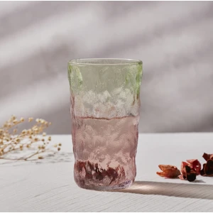 Glacier Tekli Meşrubat Bardağı Kırmızı Yeşil 383 ml