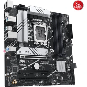 Prıme B760M-A-Csm Intel B760 Lga1700 Ddr5 7200 Hdmı Vga 2X M2 Usb3.2 Aura Rgb 2.5Gbit Lan Matx (Prıme B760M-A-Csm) Anakart
