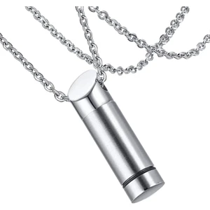 Su Geçirmez Paslanmaz Çelik Urn Tüp Keepsake Kolye ile Zincir Kolye (Yurt Dışından)