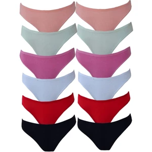 Hepsine Rakip 12LI Kadın Dantel Detaylı Bayan Külot Pamuklu Iç Çamaşırı