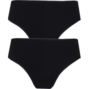 Hepsine Rakip 2li Kadın Orta Yüksek Bel Bikini Ince Lastik Pamuklu Ekonomik