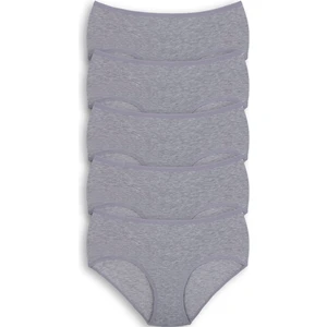 Hepsine Rakip 5li Kadın Yüksek Bel Külot Elastan Pamuklu Ince Lastik Kaliteli