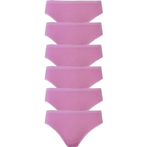 Hepsine Rakip 6lı Kadın Bikini Külot Pamuklu Renkli Iç Çamaşırı Nefes Alan Doku