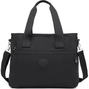 Smart Bags Krinkıl Siyah Kumaş Kadın Omuz Çantası SMB3110