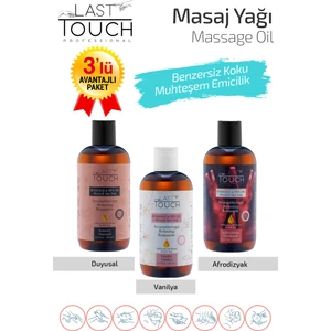 Last Touch Masaj Yağı 3'Lü Seri Duyusal-Vanilya-Afrodizyak