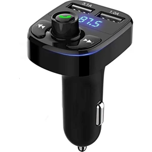Araç Bluetooth Fm Transmitter Cihazı Araba Mp3 Çalar Oto Çakmaklık Şarj Aleti Müzik Kiti