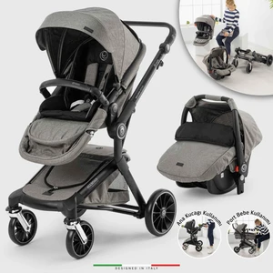 Allroad 3 Travel Sistem Bebek Arabası Silver Gri