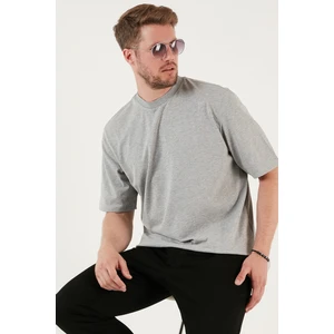 Pamuklu Oversize Bisiklet Yaka Basic T Shirt Erkek T Shirt 5902365