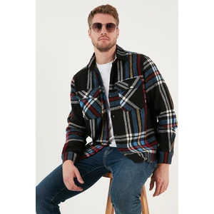 Ekoseli Regular Fit Çift Cepli Kışlık Gömlek Erkek Gömlek CF24W129003