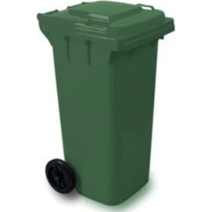 120 Lt Yeşil Tekerlekli Çöp Konteynırı