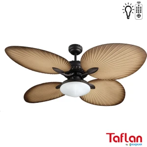 T52040-L Aydınlatmalı 4 Kanatlı Kahverengi Tavan Vantilatörü
