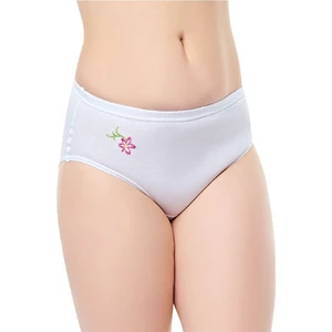 Hepsine Rakip 6lı Kadın Yüksek Bel Külot Işlemeli Pamuklu Bato Slip