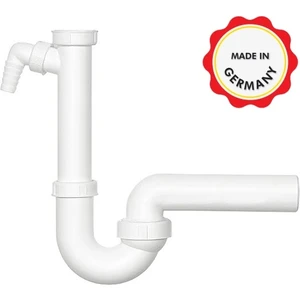 Koku Önleyici Lavabo ve Evye Sifonu 100/1, Çamaşır Bulaşık Makinesi Gideri Bağlanabilir, Koku Yapmaz, Kolay Uygulanır Mafsallı 50'lik Çıkış Borulu, 1 1/2'' Lavabo Süzgecine Uygun Bağlantılı