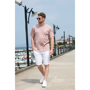 % 100 Pamuk Relaxed Fit Bisiklet Yaka T Shirt Erkek T Shirt 5902605