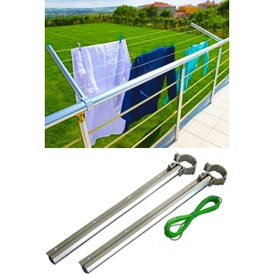 Alüminyum Balkon Çamaşır Askılığı Çamaşır Kurutmalık Takılabilir Küpeşte
