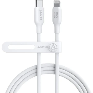 541 USB-C to Lightning 1.8m Şarj/Data Kablosu - Doğa Dostu MFI Lisanslı - 30W Şarj Destekli - A80A2 - Beyaz (Anker Türkiye