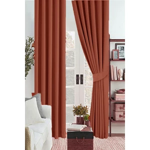 Kiremit Renk  Güneşlik Blackout  Karartma  Fon Perde Düz Dikim