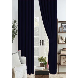 Lacivert Renk  Kalın  Güneşlik Blackout  Karartma Fon Perde Düz Dikim